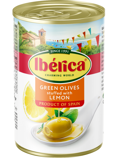 Оливки Iberica с лимоном, 300г