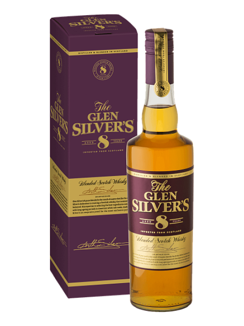 Виски Glen Silvers 8 лет в подарочной упаковке, 0.7л