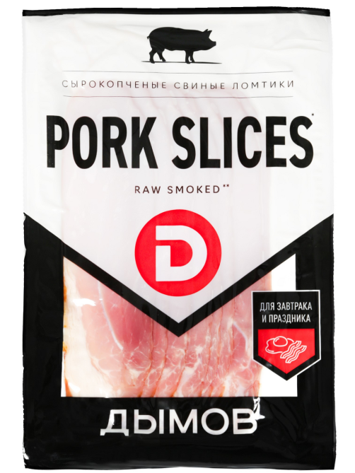 Свинина Дымов Pork Slices сырокопченая, 200г