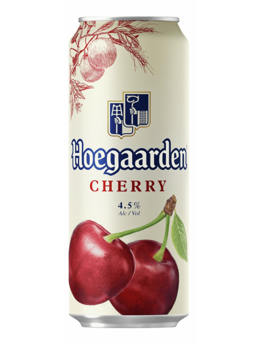 Пивной напиток Hoegaarden вишня Эль красный, 0.45л