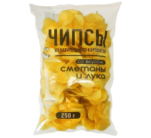 Чипсы Kdv картофельные сметана и лук, 250г