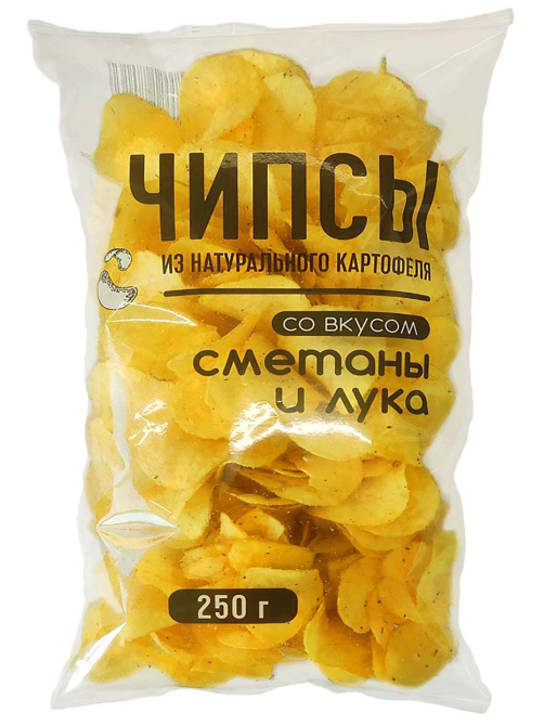 Чипсы Kdv картофельные сметана и лук, 250г
