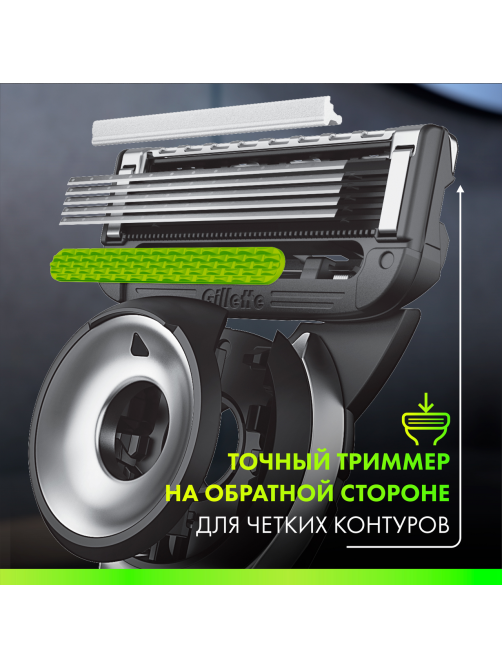Кассеты сменные Gillette Labs 5 лезвий, 2шт