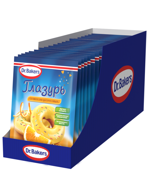Глазурь Dr.Bakers со вкусом цитрусовых, 90г