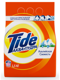 Стиральный порошок Tide Альпийская свежесть Аква-пудра, 1.5кг