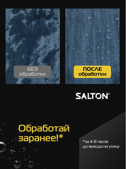 Средство для защиты от воды Salton для одежды и обуви, 190мл