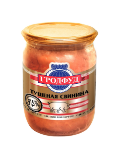 Свинина тушеная Гродфуд высший сорт, 500г