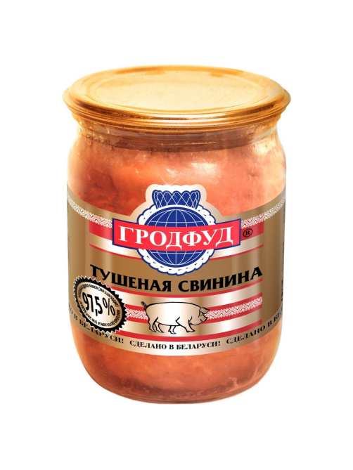 Свинина тушеная Гродфуд высший сорт, 500г