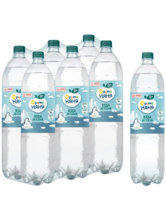 Вода детская ФрутоНяня питьевая негазированная, 1.5л x 6 шт
