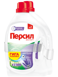 Гель для стирки Персил Deep Clean лаванда (2.6л x 2шт), 5.2л