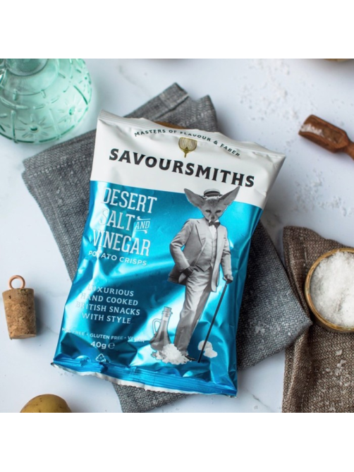 Чипсы Savoursmiths Соль пустыни и уксус, 150г