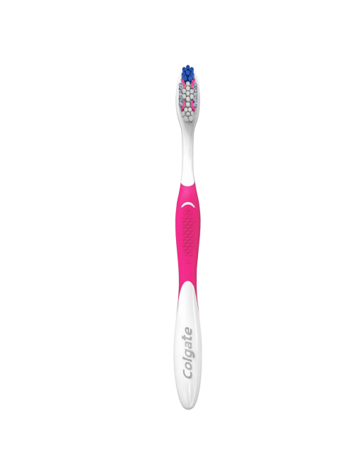 Зубная щетка Colgate White Plus отбеливающая жесткая, промоупаковка 1+1