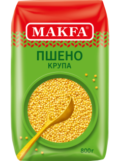 Крупа пшено Makfa шлифованное высший сорт, 800г