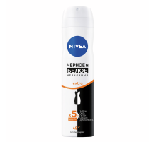 Антиперспирант-спрей Nivea Черное и белое Невидимый Extra, 150мл