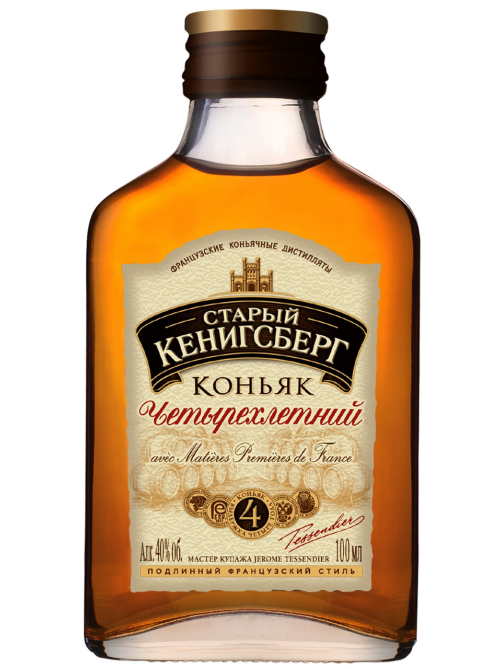 Коньяк Старый Кенигсберг 4 года, 0.1л