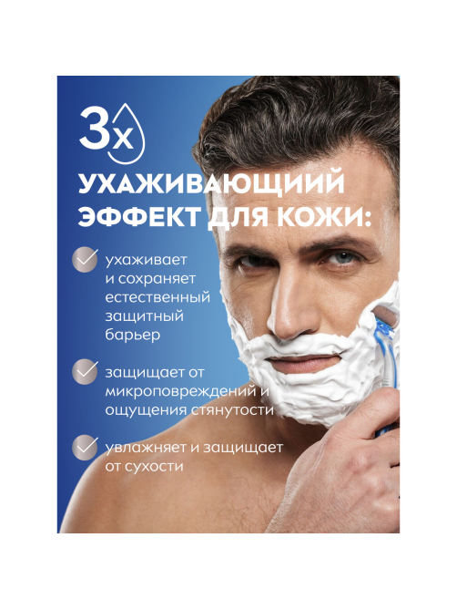 Пена для бритья Nivea Men Защита и уход увлажняющая, 200мл
