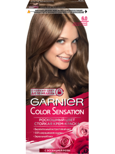 Крем-краска для волос Garnier Color Sensation Роскошный темно-русый 6.0, 110мл