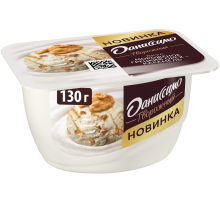 Продукт творожный Даниссимо Мороженое с грецким орехом и карамелью 6.1%, 130г