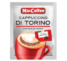 Напиток кофейный MacCoffee Cappuccino Di Torino 3в1 растворимый, 25.5г