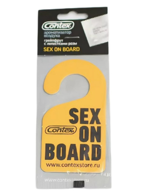 Ароматизатор для автомобиля Contex Sex On Board Грейпфрут с лепестками розы, 10мл