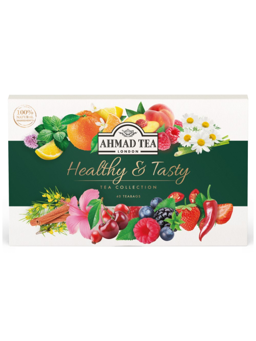 Чай травяной Ahmad Tea Healthy&Tasty ассорти 8 вкусов, 40шт