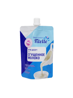 Крем-десерт Fitelle Сгущенное молоко без сахара, 100г