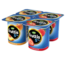 Йогуртный продукт Fruttis С клубникой/с персиком 5%, 115г