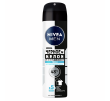 Антиперспирант-спрей Nivea Men Черное и белое Невидимый Fresh антибактериальный эффект, 150мл