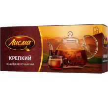 Чай Лисма черный крепкий (2г х 25шт), 50г