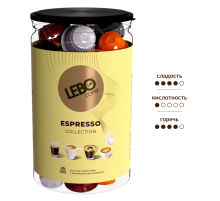 Кофе в капсулах Lebo Espresso Collection для кофемашин Nespresso 40шт, 220г