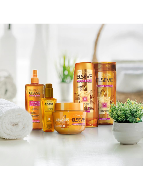 Шампунь L'Oreal Paris Elseve Роскошь 6 масел легкий питательный шампунь для волос нуждающихся в питании, 400мл