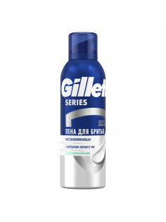 Пена для бритья Gillette восстанавливающая для чувствительной кожи, 200мл