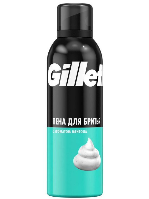 Пена для бритья Gillette Ментол, 200мл