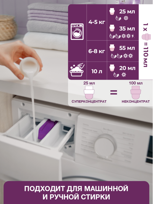 Кондиционер для белья Вернель Загадочный лотос, 3.84л