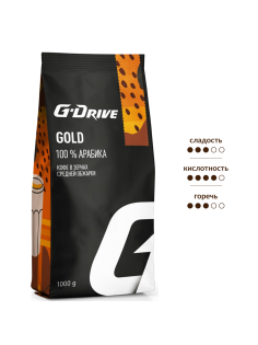 Кофе G-Drive Gold зерновой, 1кг