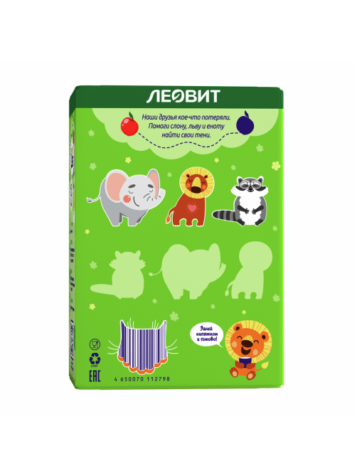 Кисель детский Леовит Leo Kids Успокаивающий с 12 месяцев (12г х 5шт), 60г