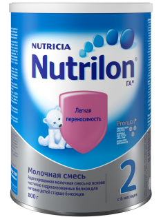 Смесь молочная детская Nutrilon 2 с 6 месяцев, 800г