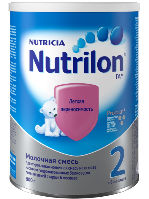 Смесь молочная детская Nutrilon 2 с 6 месяцев, 800г