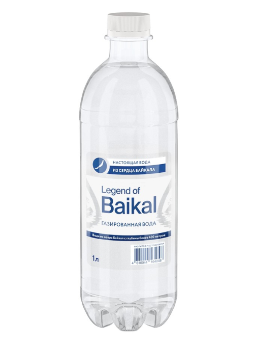 Вода Legend of Baikal питьевая газированная, 1л х 6 шт