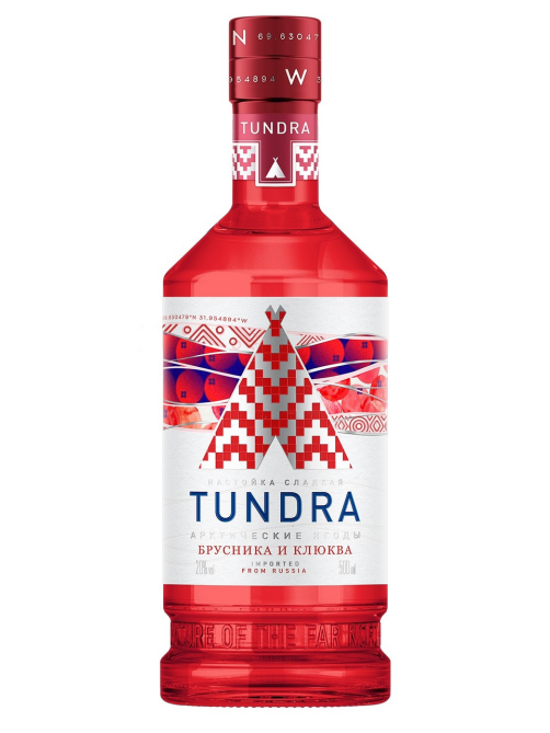 Настойка сладкая Tundra брусника и клюква, 0.5л