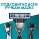 Кассета для бритвенного станка Gillette Mach3, 4шт