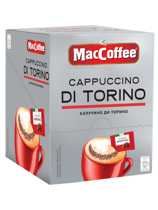 Напиток кофейный MacCoffee Cappuccino Di Torino 3в1 растворимый, 25.5г