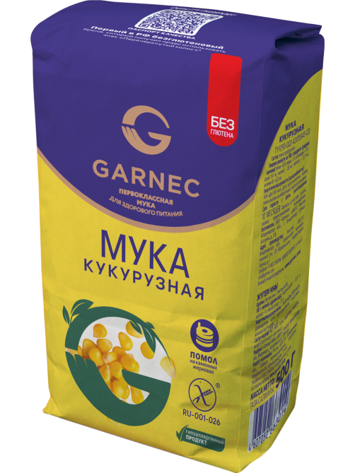 Мука Garnec кукурузная без глютена 500г