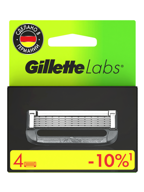 Кассеты сменные Gillette Labs 5 лезвий, 4шт