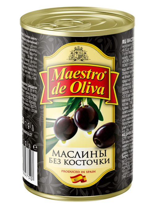 Маслины Maestro de oliva без косточки, 280г