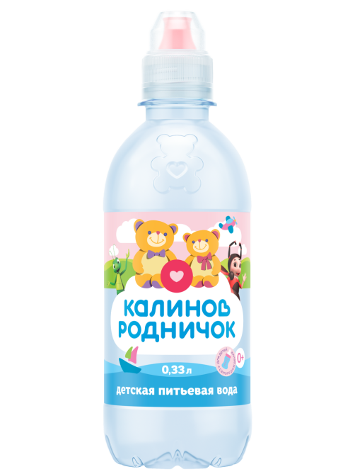 Вода детская Калинов Родничок питьевая с рождения, 330мл x 12 шт