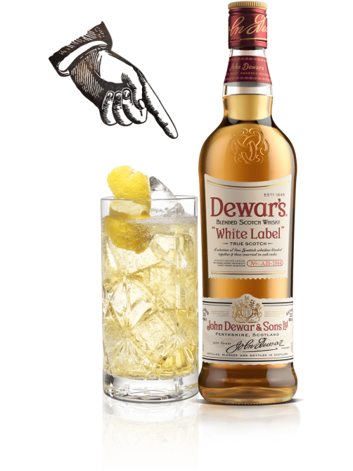 Виски шотландский Dewar's White Label, 0.5л