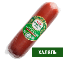 Колбаса Идель Халяль Сервелат султанский варено-копченая, 350г