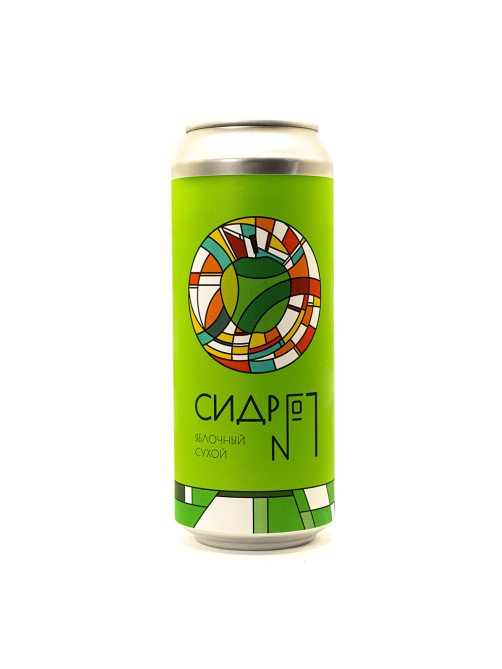 Сидр яблочный Дальняя дача №1 сухой, 0.45л