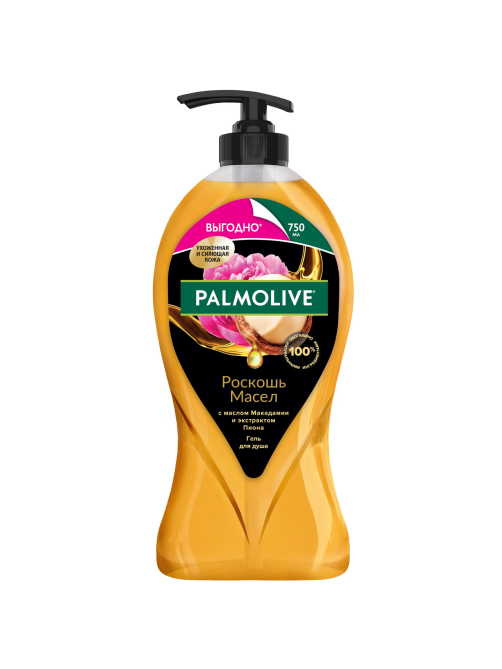 Гель для душа Palmolive Роскошь масел с маслом Макадамии и экстрактом Пиона, 750мл